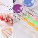 JOYJULY 15pcs Professional Nail Art Brushes Kit & 5pcs Dotting Tool Set - White - Buy Online on GoSupps.com
