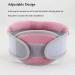 Safwel Back Support Bandage - Breathable Height-Adjustable Collar for Neck Pain Relief & Spine Pressure - Pink for Women - Buy Online on GoSupps.com
