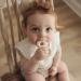Bleu La La Teether Toy - Soft Textured Silicone Teething Toy for Babies - Mushroom Stone Blue + Mocha - Buy Online on GoSupps.com