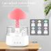 Rain Cloud Humidifier - Colorful Light Aroma Diffuser with 7 Color Changing Lights and Water Drop Sound - White 2 - Buy Online on GoSupps.com