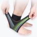 Ankle Compression Support Brace for Basketball Running & Volleyball - Adjustable XL Size (Green) for Pain Relief & Sprains - Buy Online on GoSupps.com