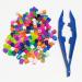 3-Color Plastic Fuse Beads Tweezers Set for Kids - DIY Creative Craft Game Tool (6 Tweezers in White, Green, and Blue) - Buy Online on GoSupps.com