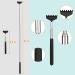2 Pack Portable Extendable Back Scratcher - Stainless Steel Telescoping Massager with Carrying Bag (Black) - Buy Online on GoSupps.com