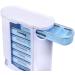 Schramm 3-Piece Weekly Pill Organizer - White & Blue Slide Tablet Box | 7-Day Dosage Medication Management - Buy Online on GoSupps.com