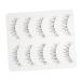 minkissy 5 Pairs Fake Eyelashes Pesta as Postizas Naturales Decorative Eyelashes Adhesive Eyelashes Makeup Women Eyelashes Volume Eyelashes Cosmetics False Eyelashes Supplies Artificial 3d