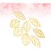 200 pcs Leaves India Hanging Leaf Headwear Tree Flatback Making Bracelet Craft for DIY Bride Silver 2*3.4cmx3pcs Goldenx3pcs - Buy Online on GoSupps.com