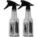 Buy 2 Plastic Spray Bottles - Clear Empty Water Mist Hair Spray for Travel & Home Use - Buy Online on GoSupps.com