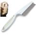 SunGrow Ferret & Cat Grooming Comb for Dogs, Kitty, 7.4 Inches, White Color Brush