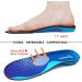 FOOTSECRET Work Comfort Orthotic Insole for Heel Pain and Plantar Fasciitis Relief - Men 9.5-11.5/Women 10.5-12.5 Blue - Buy Online on GoSupps.com