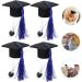 Balacoo 8 Pcs Pet Graduation Cap Bunny Costume Pet Grad Costume Mini Rabbit Graduation Cap Clothing Props 5.5X5.5X3.5CMx2pcs As Shownx2pcs - Buy Online on GoSupps.com