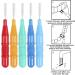 ZGTS 100 Interdental Brushes & Toothpicks | Premium Oral Hygiene Tools in Red Orange Green Dark Blue & Light Blue - Buy Online on GoSupps.com