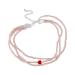 Oralgo's stylish necklace with love trailer elegant multi -layer pearls collarbone chain accessory charm for trendy women imitation pearls