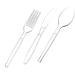 400 Piece Heavy Duty Clear Plastic Cutlery Set - Disposable Forks, Spoons, and Knives - Buy Online on GoSupps.com