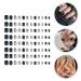 Frcolor Black & White Cow Matt Fake Nails Acrylic Press-On Nail Art Tips | Nightclub-Ready Square Nails for Women - Buy Online on GoSupps.com