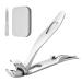 Angled Head Nail Clippers for Seniors Toe Nail Clippers for Thick Nails Toenail Clippers with Nail File for Men and Women