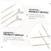 DOITOOL 30 Pcs Y-Shaped False Eyelash Brushes - Mini Lash Comb & Lift Tool for Perfect Eyelash Perm | Premium Quality Eyelash Separator & Guide White - Buy Online on GoSupps.com