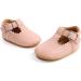 Baby Girls Mary Jane Princess Shoes 12-18 Months - Anti-Slip PU Leather Infant Shoes (D Pink) - Buy Online on GoSupps.com