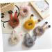 FRCOLOR Cat Ear Hair Ties Bunny Ear Scrunchies Cat Ear Scrunchie Headband Holder Stuffed Bunny for Bunny Ear Hair Bands Girl Stuffed Animals Decor Ponytail Holder Curly Miss Pompom - Buy Online on GoSupps.com