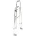 Drive Medical Side Style Hemi One Arm Walker Chrome - Adult | Lightweight and Stable Support for Walking - Buy Online on GoSupps.com