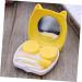 SEWOART Cartoon Lens Container - Cute Travel Case for Contact Lenses - 2-Pack Yellow Eye Lens Storage Solution - Buy Online on GoSupps.com