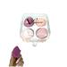 VLuna Makeup Sponges 4 Pcs Costmetic Beauty Blender Set With Storage Case Flawless for Liquid Cream and Powder. Multi-color (pink)