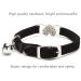 AIXI Cat Collar with Safety Belt and Bell - Heart Bling Design - 8-11 Inches - Black - Buy Online on GoSupps.com