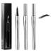 Waterproof Micro Fork Eyebrow Pencil, Microblading Eyebrow Pen with 2 Fork Tips Applicator, 3D Waterproof Eyebrow Pen for Creating Natural Eyebrows (#03)