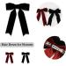 2Pcs Velvet Hair Bows Clips Red Black Ribbon Clips Cute Big Bowknot Hair Clips Barrettes Accessories for Women Girls for Party Birthday Holiday Graduation - Buy Online on GoSupps.com
