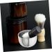 Mobestech Beard Brush Bowl Razor - Premium Shaving Cup for Wet Shaving | Steel & Aluminum - 7.2x7.2x5cm Silver - Buy Online on GoSupps.com