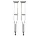 Adjustable Crutches Folding Aluminum Underarm Crutches with Comfortable Underarm Pad Handgrip Medical Aid Tool for Patient Handicapped L (S) Selfless dedication Medium