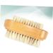 FRCOLOR Bristle Nail Nail scrubber stiff bristles Bristle Brush double sided for cleaning toe cleaning brush cleaner brush Manicure Brush Cleaning Tool Wooden foot wash Brush - Buy Online on GoSupps.com