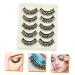 FOMIYES 10 Pairs Diamond False Eyelashes - Colored Rhinestones and Gems Exaggerated Fake Lashes - Buy Online on GoSupps.com