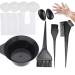 Hair Dye Tint Brush and Bowl Set - Hair Dye Coloring Bleach Bowl Comb Brushes Tint Kit Set 18Pack Hair dying kit 2