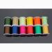 Tigofly 12 pieces 40 meters fly binding tension thread 150d silky yarns salmon trout fly fishing binding ceiling materials (12 dark colors)