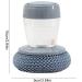 Dish Brush Washing up Brushes Dish Brush with Soap Dispenser - Removable Steel Wire Soap Dispensing Scourer for Home - Kitchen Utensils Palm Cleaning Ball Dishwashing Sponge Washing Scrubbers - Buy Online on GoSupps.com