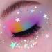 Holographic Chunky Body Glitter Set - Silver - 50g/1.75oz with Primer Glue for Makeup, Face, Hair, Nail, Halloween, Art & Craft - Various Sizes & Shapes - Buy Online on GoSupps.com