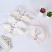Buy Healifty 5pcs Baby Flower Shape Cotton Bibs for Newborn | Soft & Durable 24x24cm - Buy Online on GoSupps.com