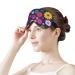 Colorful Flowers Sleep Mask for Women | Adjustable Eye Shades Cover with Elastic Strap - Perfect for Travel & Relaxation - Buy Online on GoSupps.com