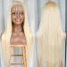 20 Blonde Lace Front Wig Human Hair 13x4 HD Transparent Lace Frontal 10A Brazilian Virgin Hair Pre Plucked with Baby Hair 150% Density - 20 Inch 613 Blonde Wig - Buy Online on GoSupps.com