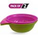 Baby Feeding Bowl with Easy Handle - BPA Free, Microwave & Dishwasher Safe Toddler Food Weaning Snack Bowls - Ideal for Kids & Toddlers - Stackable, Bright 2pc (Assorted Color) - Buy Online on GoSupps.com