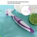 Health Gear Denture Cleaning Brush - Double Bristle Head for Dental Bridges & Oral Care | Effective Plaque Removal - Buy Online on GoSupps.com