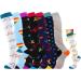 7 Pairs Compression Socks for Women & Men 15-20 mmHg - Best Athletic & Medical Support for Running, Flight, Travel, Nurses - S-M Mix - Buy Online on GoSupps.com