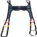 Patient Lift Sling Toileting Sling Padded Nylon Patient Lift Transfer Aid for Standing Walking Training Dark Blue Mesh H Shaped for Bariatric Nursing