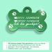 Ibera Gifts - Personalized Bone Shaped Pendants for Small to Medium Dogs & Cats - Custom Engraved Collar Tags (Green Paws) - Buy Online on GoSupps.com