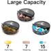 Weekly Pill Organizer - Travel Pill Box for 7 Days AM PM Twice a Day Case for Vitamins Fish Oil & Supplements - Portable Black Medication Organizer - Buy Online on GoSupps.com