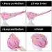 Buy Donut Glaze Microfiber Hair Towel Wrap for Women - 10"x26" Super Absorbent Hair Turban with Button Fast Shipping Worldwide - Buy Online on GoSupps.com