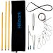 Hawaiian Sling Fishing Spear Set - 3 Piece Travel Fiberglass Pole Spear Harpoon for Fishing with Stainless Steel Single Barb, Lionfish & Paralyzer Tips - Also Includes Fishing Stringer & Travel Bag