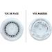 POWEKA Replacement Brush Heads for Clarisonic Mia & Mia 2 Pro Plus Facial Cleaner & Deep Pore Care - 2 Pack - Buy Online on GoSupps.com