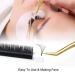 Professional Eyelash Extension Tweezers - Stainless Steel 45 Mega Curved Angled Fine Tip Tweezer for Volume Lashes - Gold Tweezer for Precision Application - 17mm - Eye Lash Extensions Supplies - Buy Online on GoSupps.com