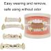 Buy Reusable Copper Hip Hop False Teeth Set for Halloween & Festivals | Easy Wear Gold Teeth Decoration - Buy Online on GoSupps.com